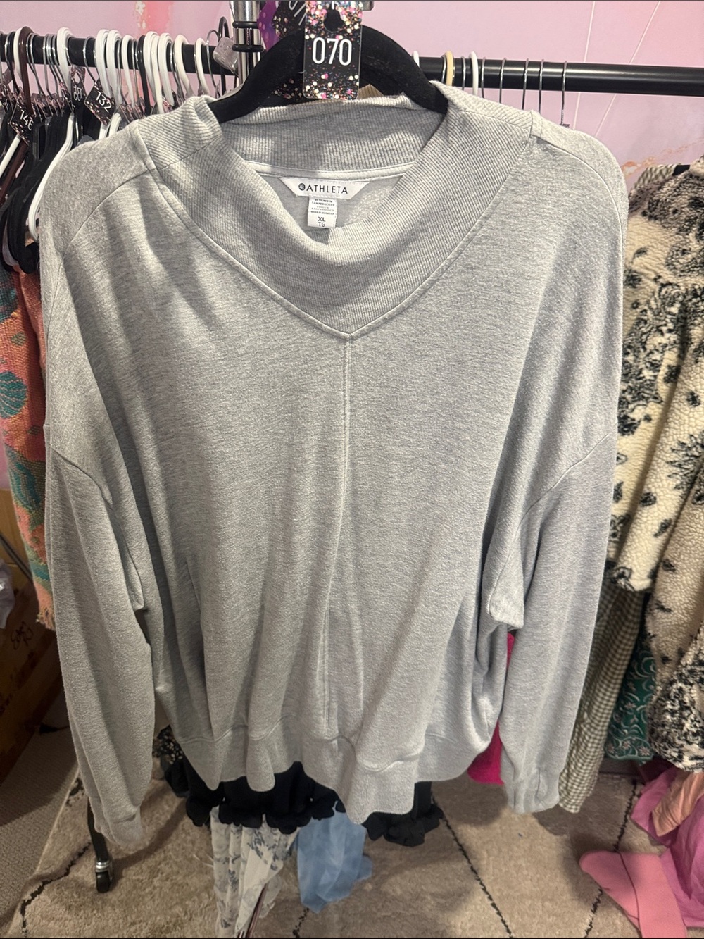 70. athleta mock neck XL